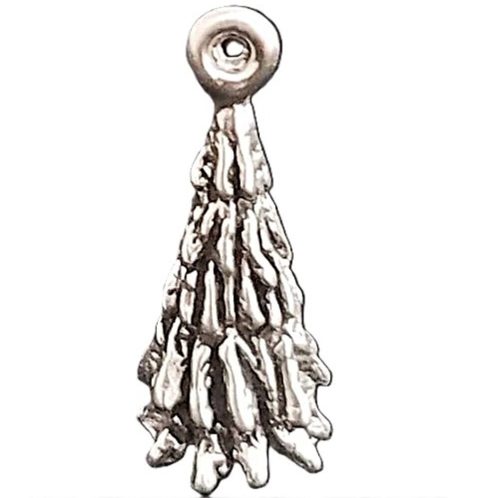 XMAS TREE Sterling Silver charm pendant artisan new handcrafted